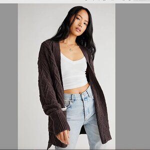 Free People Montana Cable Cardigan